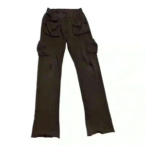 Number (N)ine Cargo Sweatpants with distressed knees. Made  in Japan
